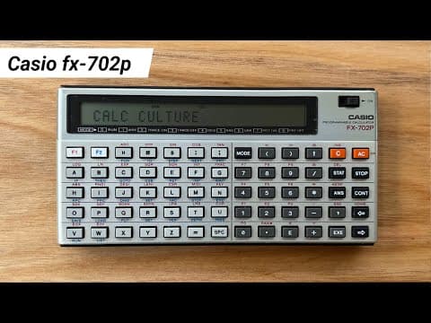 Casio fx-702p from 1981 — Casio's first pocket computer