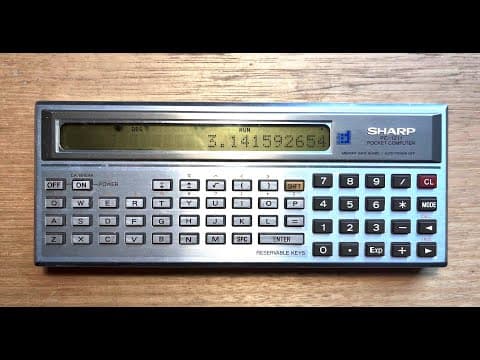 Sharp PC-1211 — The first pocket computer from 1980