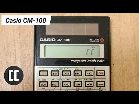 Casio CM-100 Computer Math Calculator from 1986